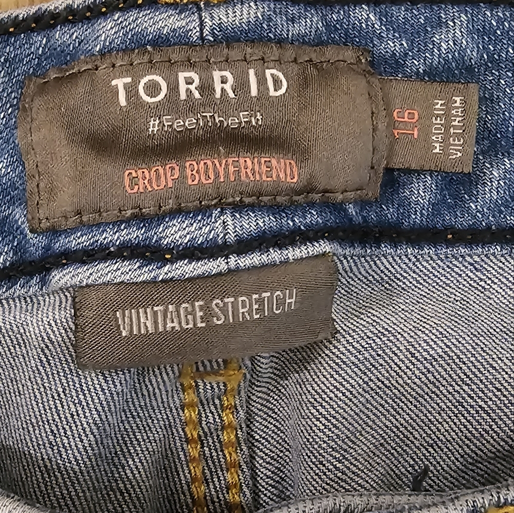 Vintage Crop boyfriend jeans